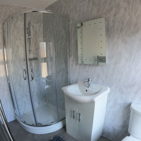 Shower room at Landlord property in Wrexham