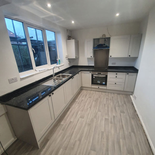 Kitchen at Wrexham property