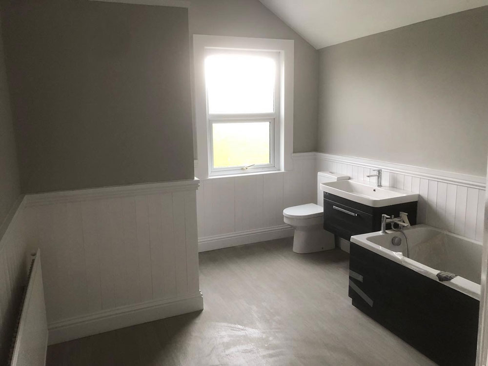 New bathroom installed at Wrexham property